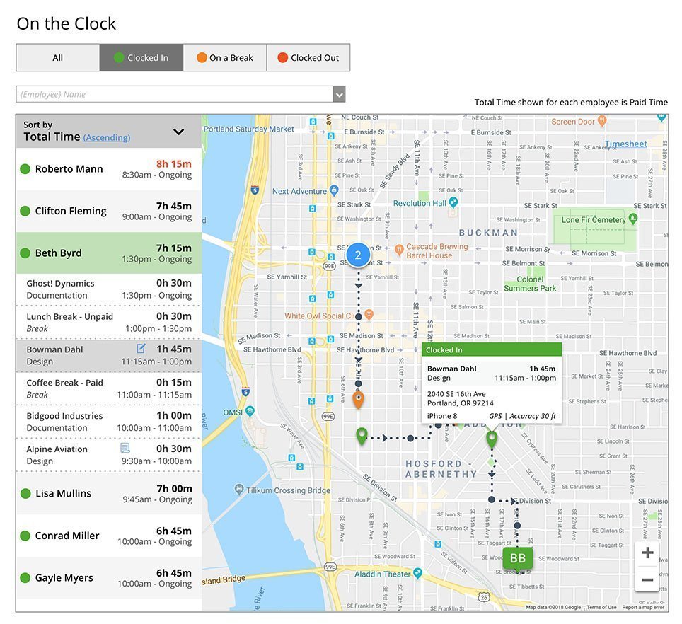 real-time GPS tracking