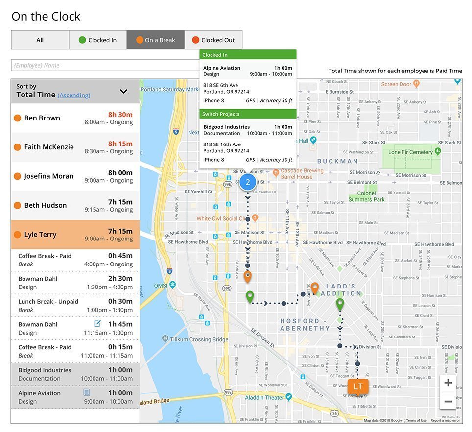 real-time GPS tracking