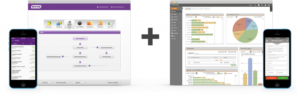 Time tracking with MYOB